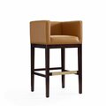 Celebracion Kingsley Camel & Dark Walnut Beech Wood Barstool 38 x 21 x 19.5 in. CE1810778